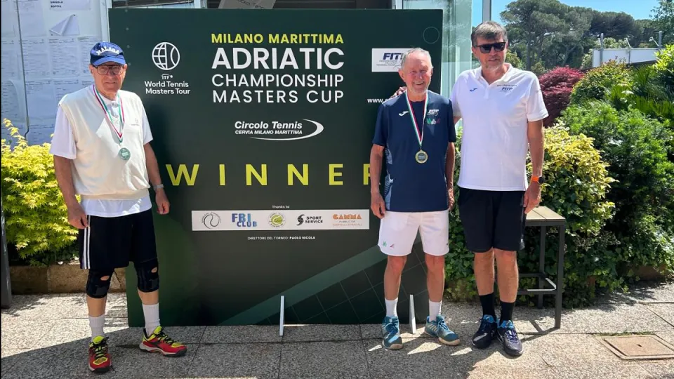 La premiazione del torneo Over 75