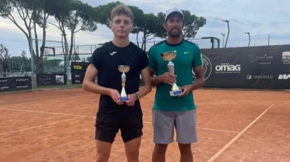 La premiazione dell'Open maschile Galimberti Tennis Academy