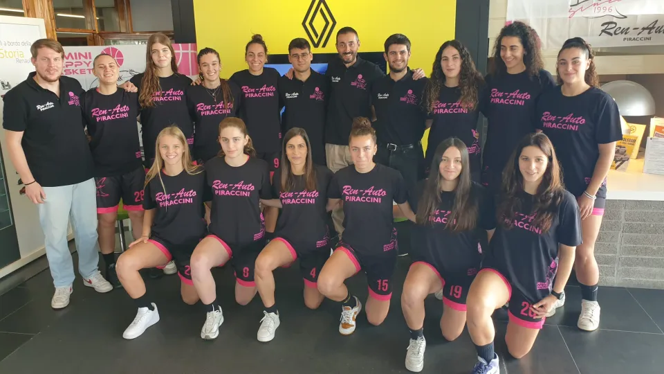 La prima squadra della Ren-Auto Rimini Happy Basket