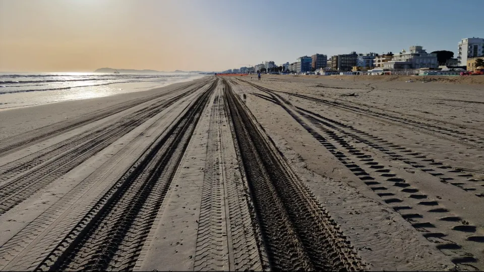 la spiaggia di Riccione