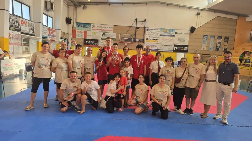 La squadra del Taekwondo Cattolica e Riccione
