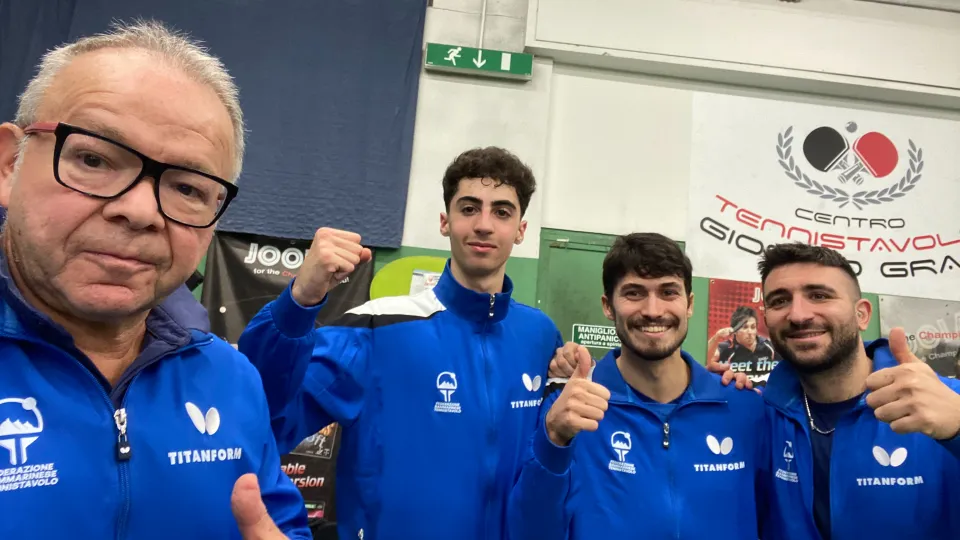 La squadra della Juvenes Tennistavolo