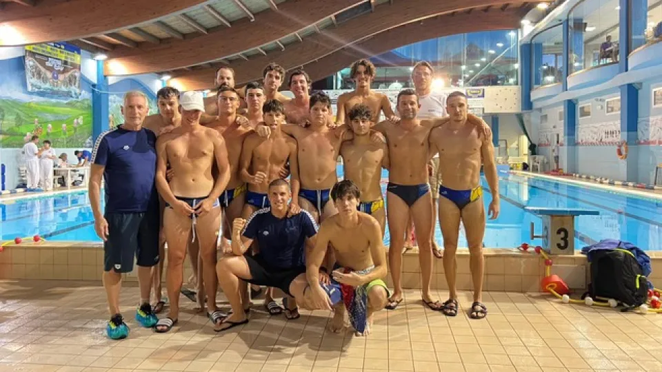 La squadra di pallanuoto della Polisportiva Riccione