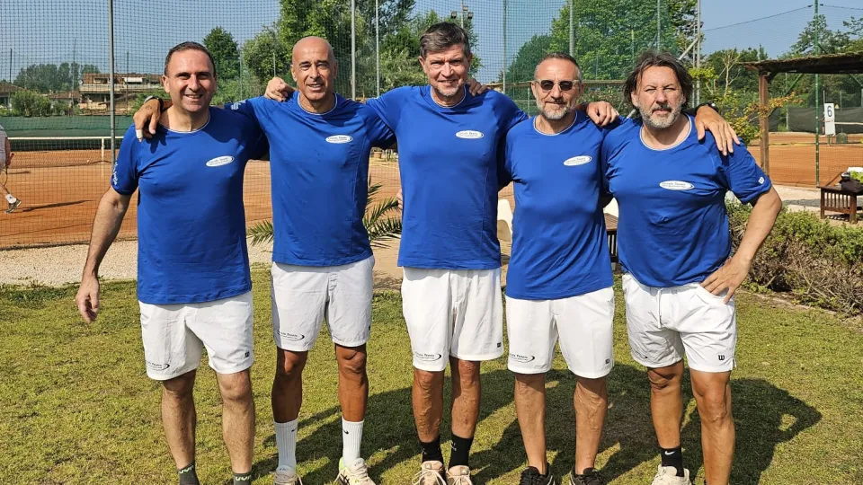 La squadra Over 50 del Circolo Tennis Cervia
