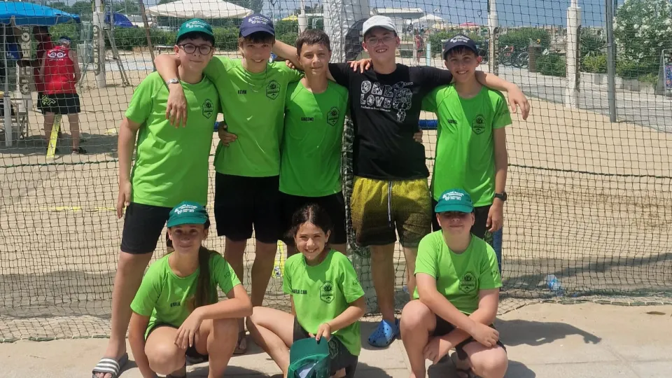 La squadra Under 14 della Società Bocciofila Montecerreto di San Marino