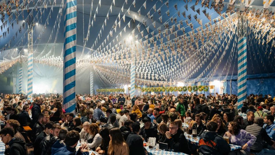 la tenda dell'oktoberfest