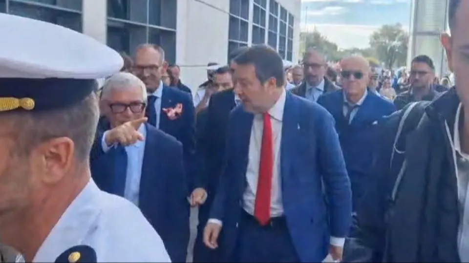 L'arrivo di Matteo Salvini al TTG