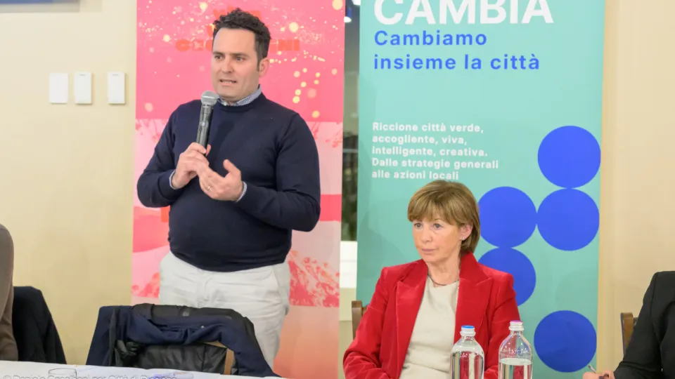 l'assessore Andruccioli e la sindaca Angelini