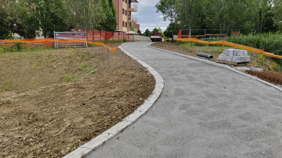 lavori per la Ciclovia Ovest 1