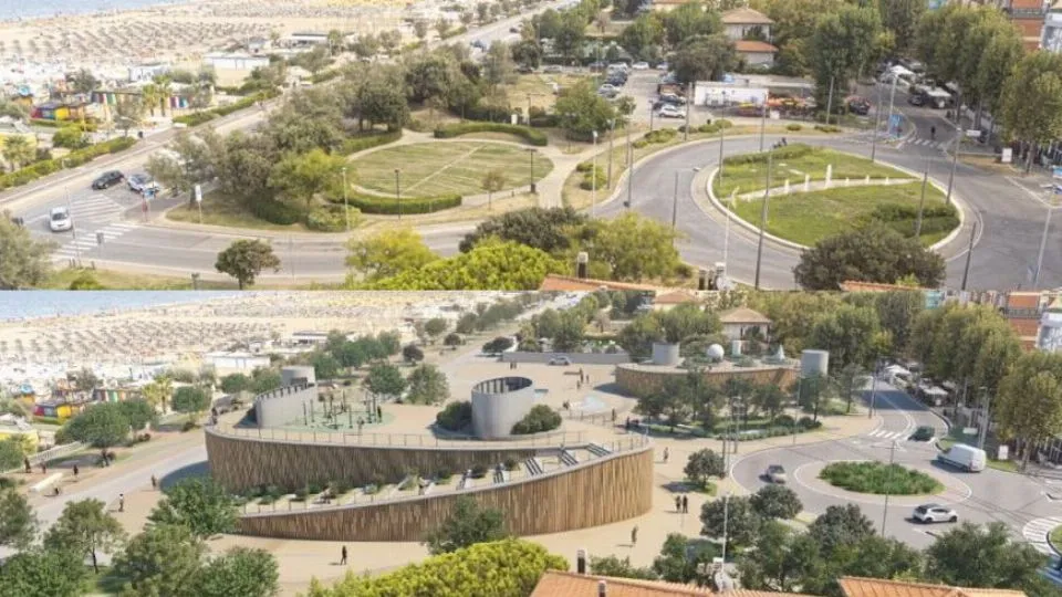 piazzale Toscanini (prima e dopo)
