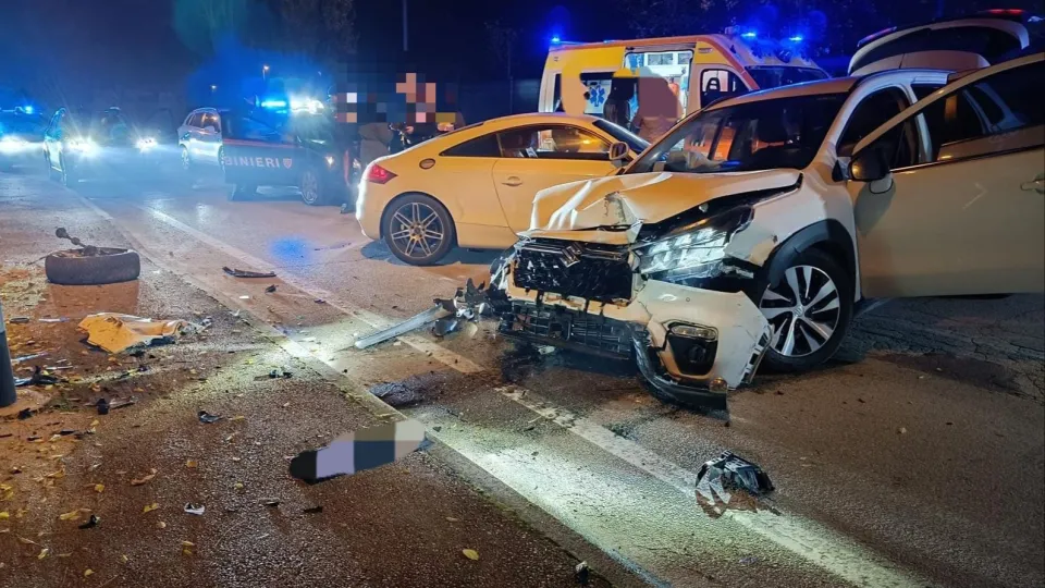 le auto coinvolte nell'inseguimento