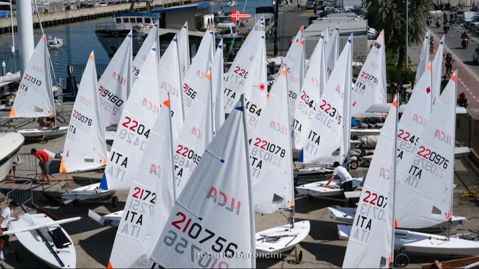 Le derive in singolo Ilca al Club Nautico Rimini