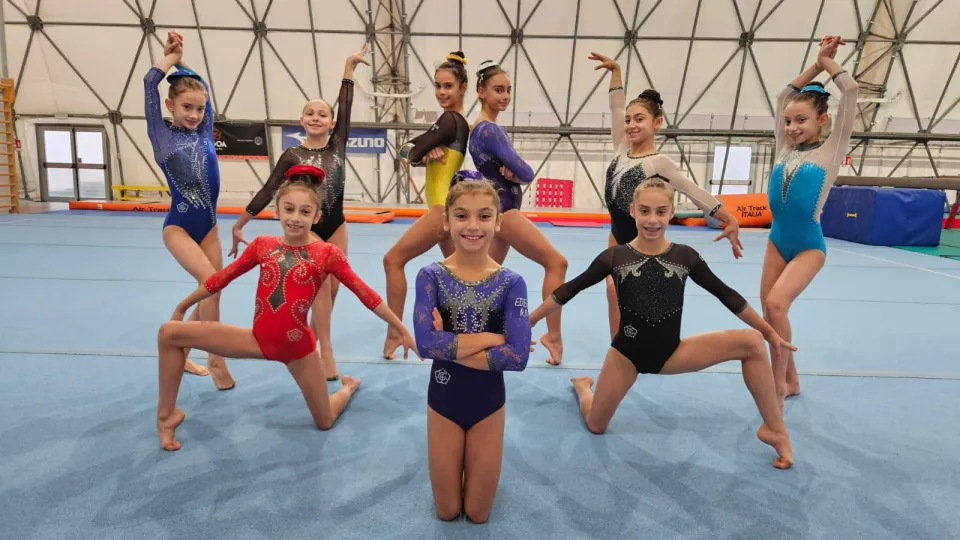 Le giovani campionesse della Ginnastica Artistica Edera Ravenna