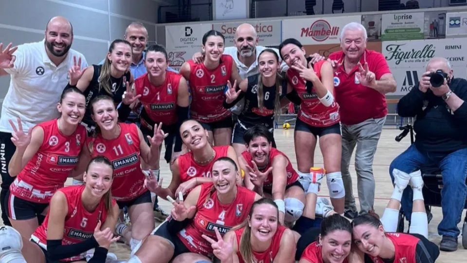 L'Emanuel Riviera VTR Rimini festeggia la vittoria