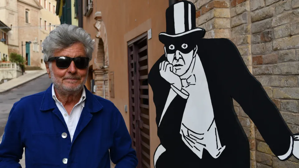 Leonardo Cemak con il suo Fantomas