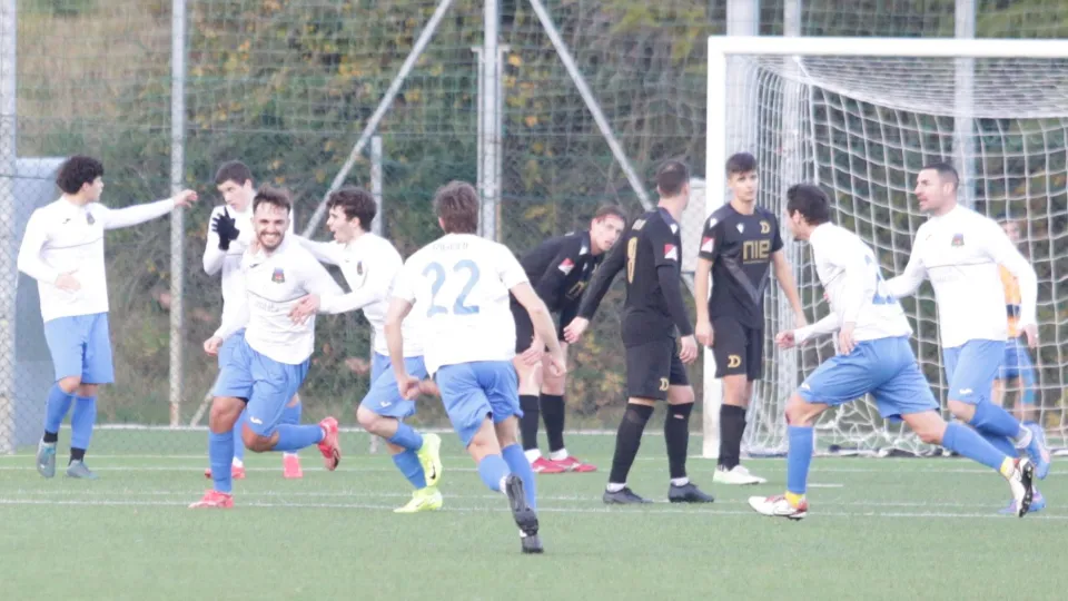 L'esultanza di Senja dopo il gol