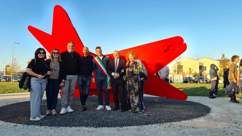 l'inaugurazione con il sindaco Sacchetti