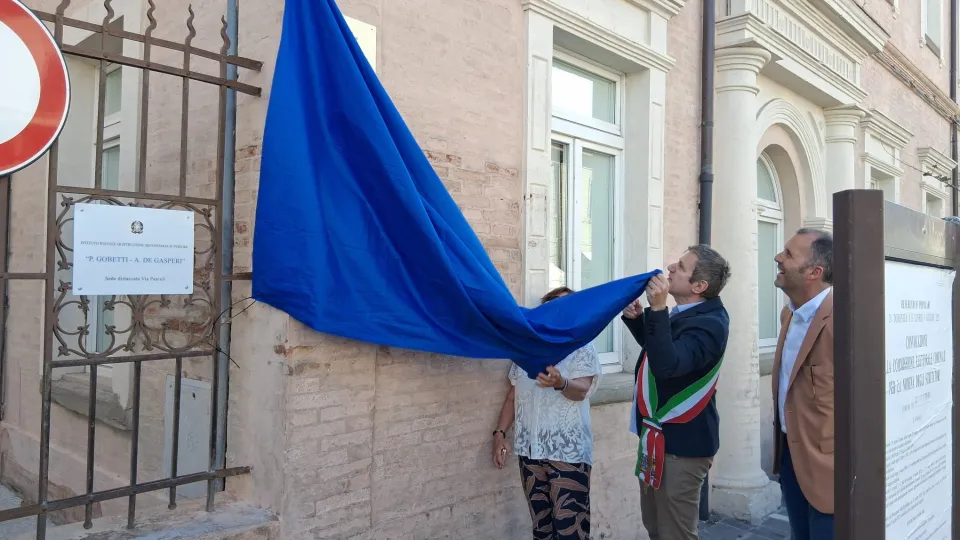 l'inaugurazione del Cortile Mariotti
