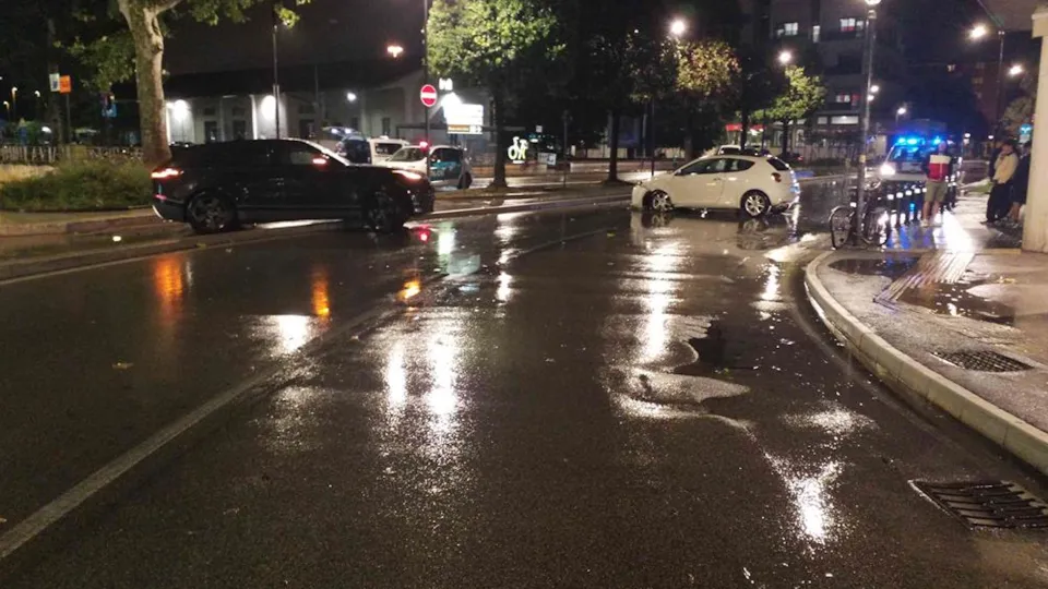 l'incidente nella zona della stazione di Rimini