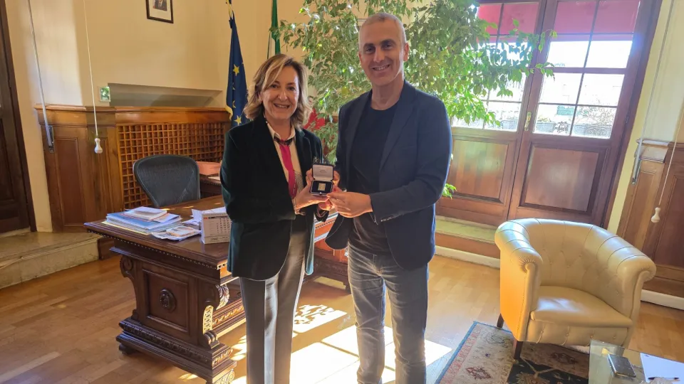 l'incontro tra il sindaco a la dottoressa Abbate