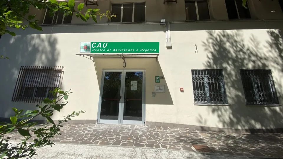 l'ingresso del CAU di Riccione