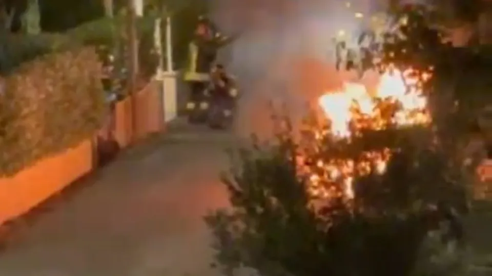 l'intervento dei Vigili del Fuoco