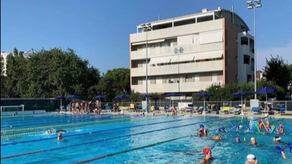 lo stadio del nuoto di Riccione