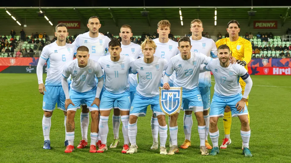 L'undici di partenza della Nazionale di San Marino (©FSGC/Dudek)