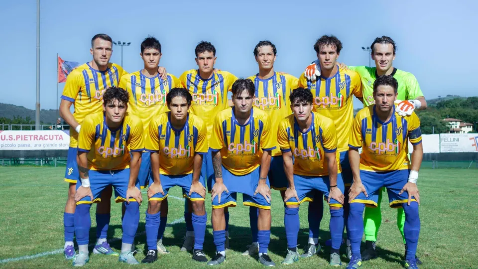 L'undici iniziale del F.C. Young Santarcangelo