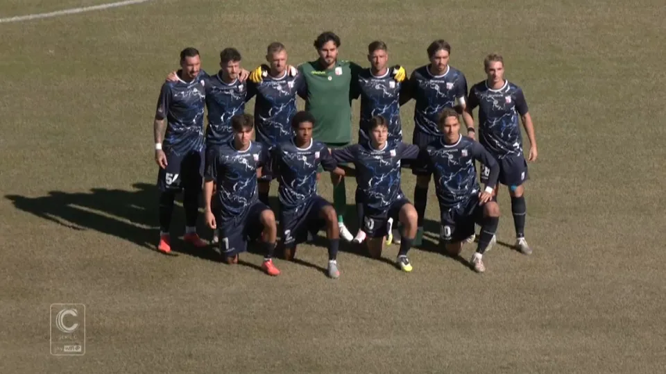L'undici iniziale del Rimini F.C. a Perugia