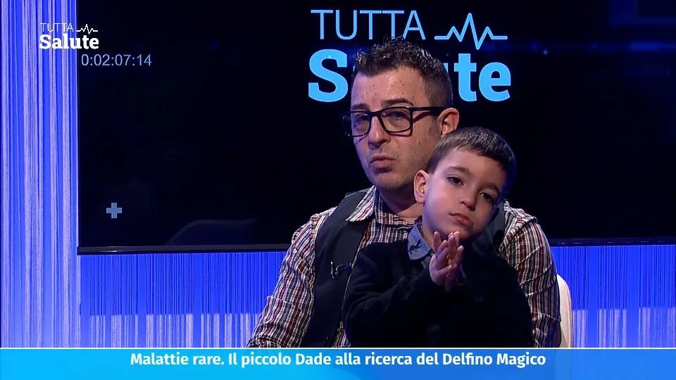 Davide e il suo papà Simone a Tutta salute Icaro tv
