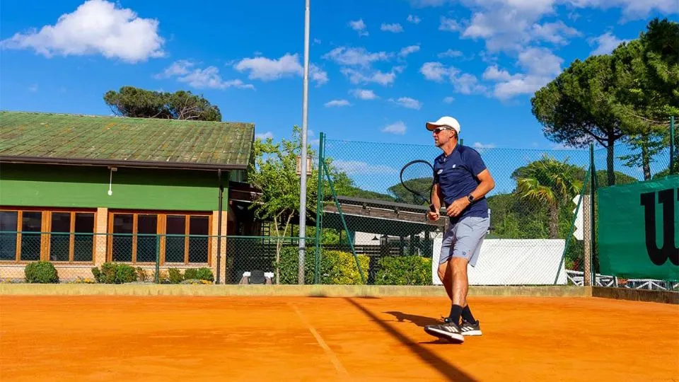 Paolo Pambianco sui campi del Ct Cervia