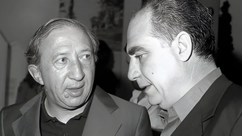 don Luigi Giussani insieme a don Giancarlo Ugolini