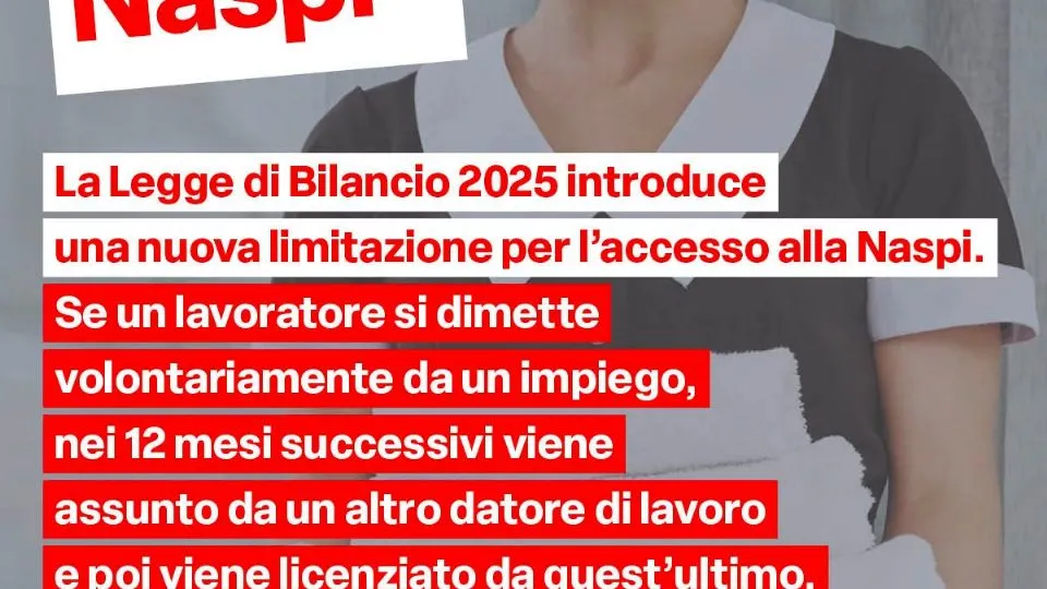 Naspi, la Filcams Cgil contro le modifiche: stagionali penalizzati