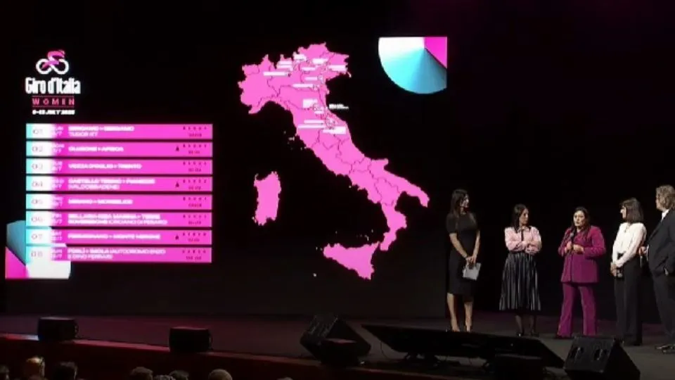la presentazione (dal canale Giro d’Italia)