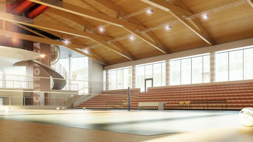il palazzetto dello sport di Cattolica
