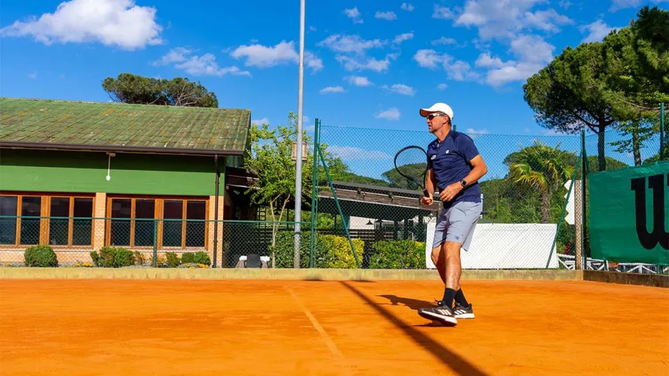 Paolo Pambianco sui campi del Ct Cervia