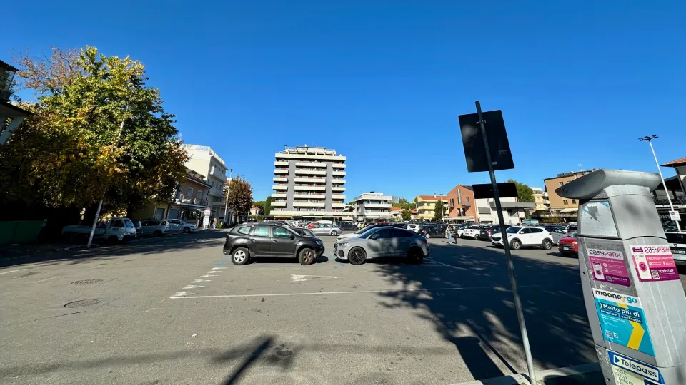 parcheggio di piazza Unità a Riccione