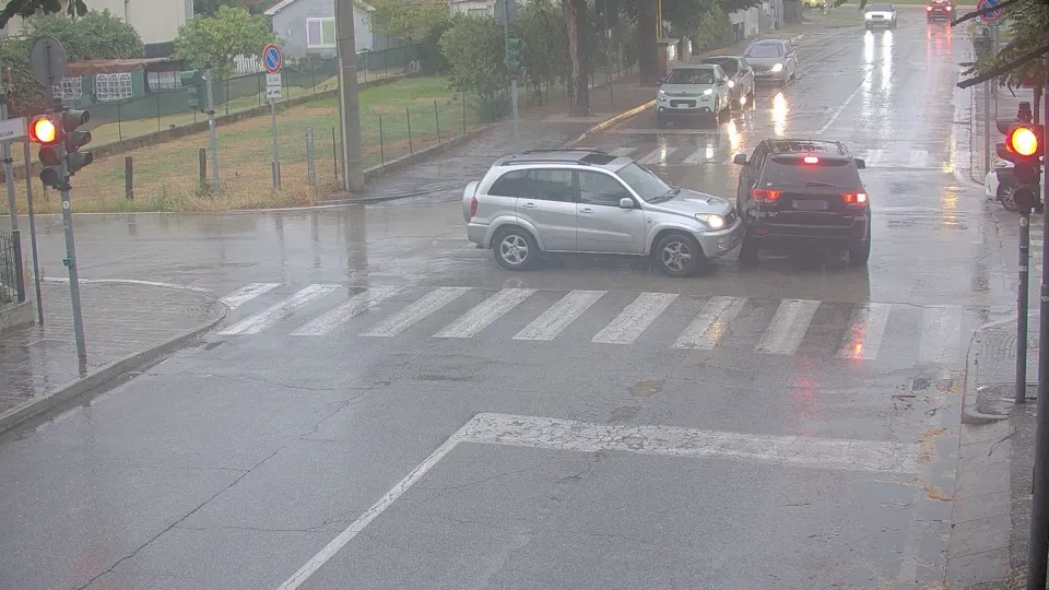 Passaggio con il semaforo rosso