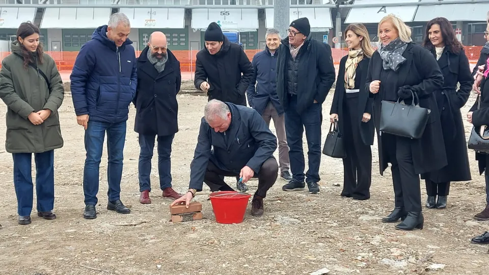 posa della prima pietra nuovo padiglione CAAR