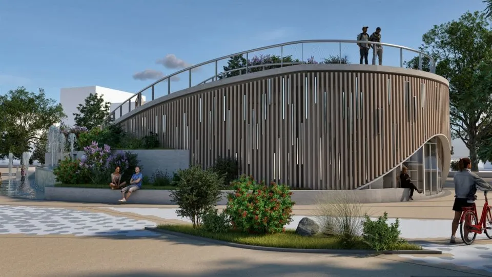 un rendering del nuovo Belvedere
