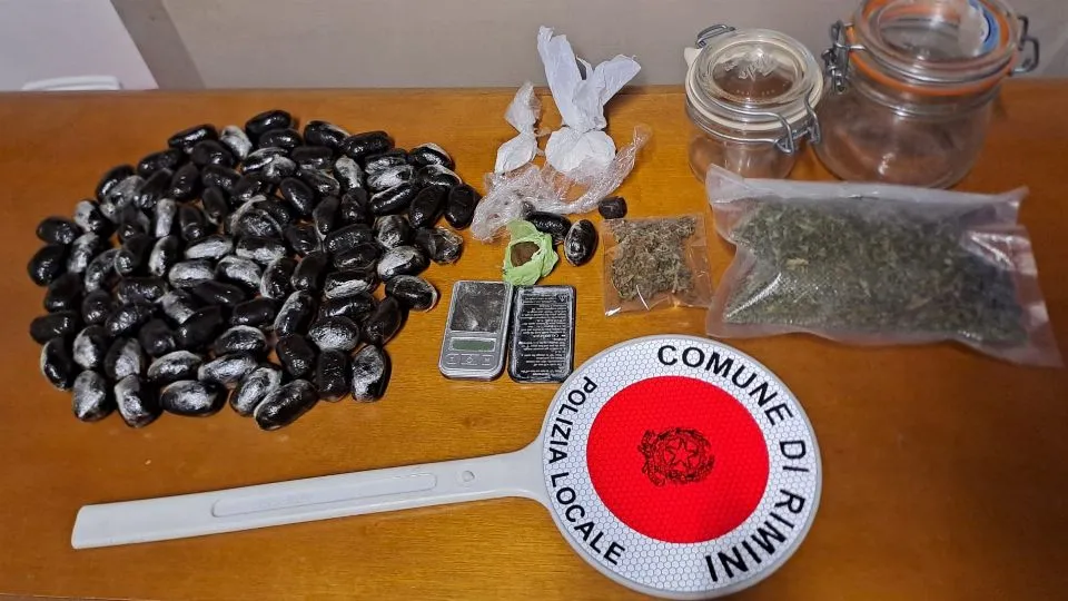 la droga sequestrata