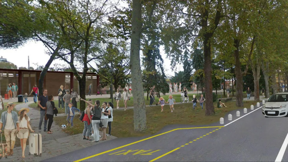 rendering di piazzale carso