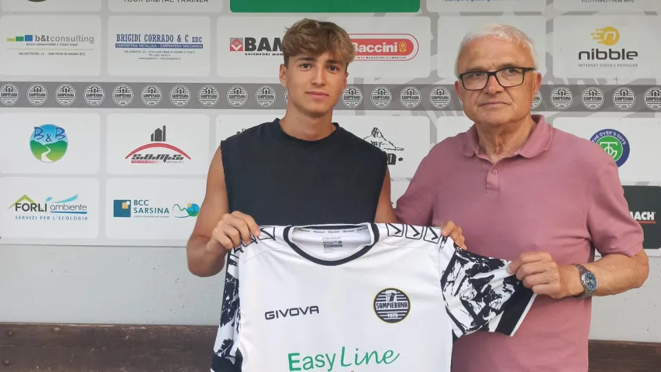 Riccardo Montesi con il presidente Oberdan Melini