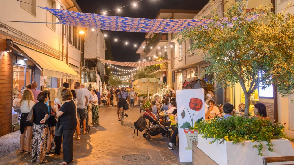 Riccione Paese in una sera d'estate
