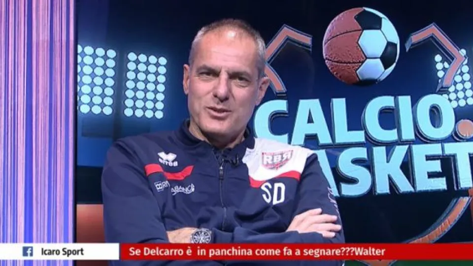 Sandro Dell'Agnello ospite a Calcio.Basket