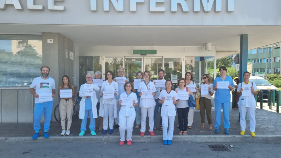 sciopero della fame per gaza ospedale di rimini