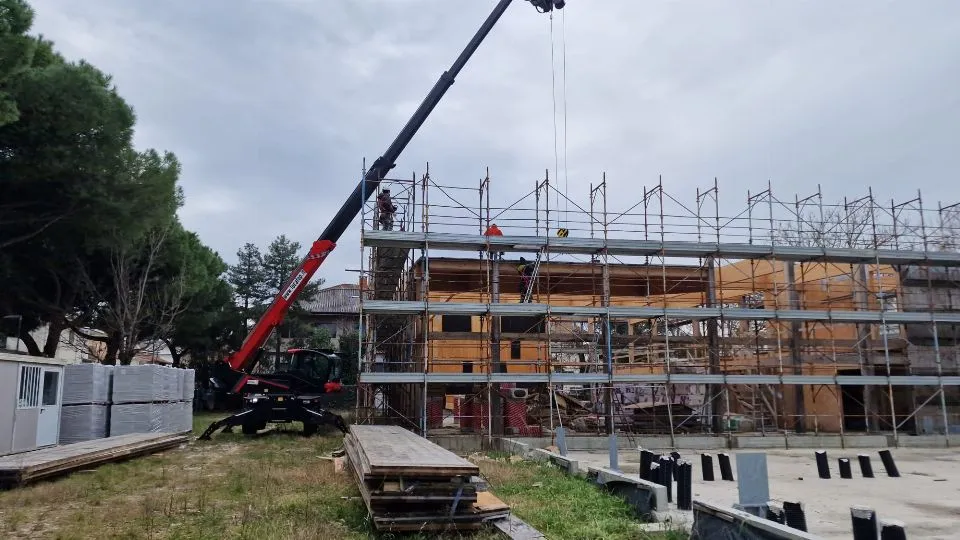 Lavori palestra scuola Panoramica
