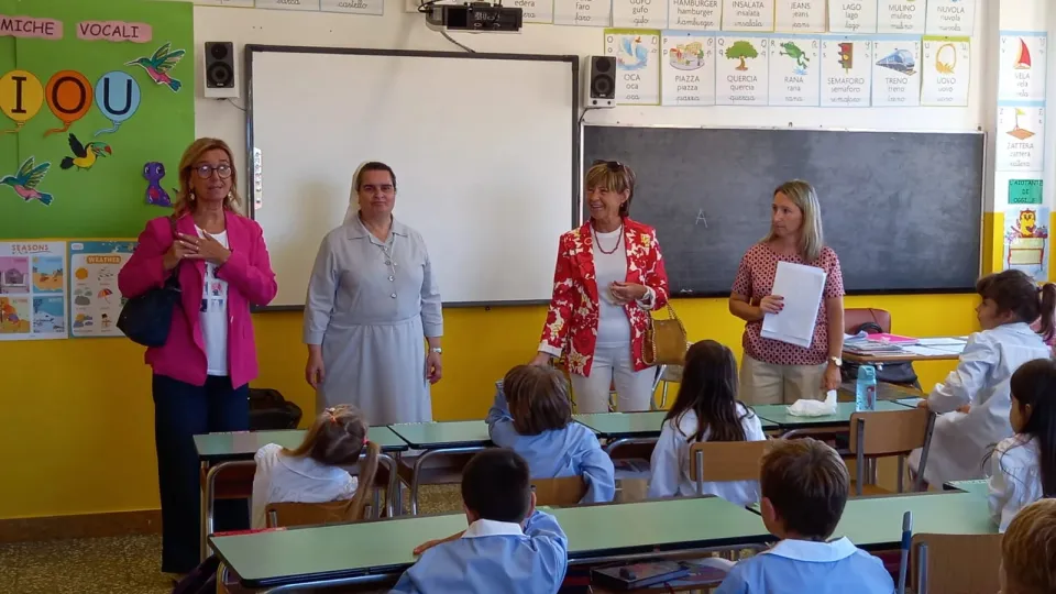 la visita alla scuola Maestre Pie