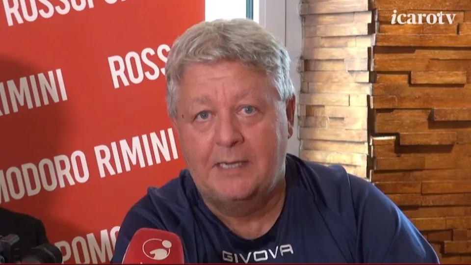 Sebastiano Franco durante la presentazione della prima squadra 2024/'25